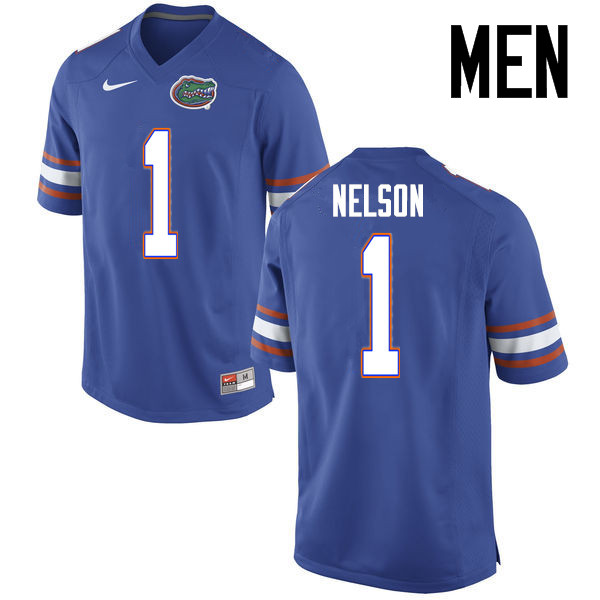 Men Florida Gators #1 Reggie Nelson College Football Jerseys Sale-Blue